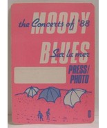 THE MOODY BLUES - VINTAGE ORIGINAL CLOTH CONCERT TOUR BACKSTAGE PASS *LA... - $10.00