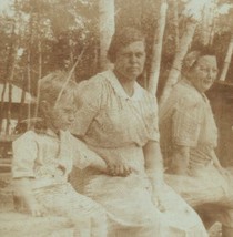 Real Photo Summer 1944 Rural Family Songo Pond Small Town Maine July Camping 3 - £16.74 GBP