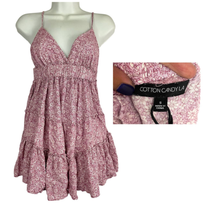 Pink Floral Spaghetti Strap Casual Dress SMALL Women&#39;s  - £10.57 GBP