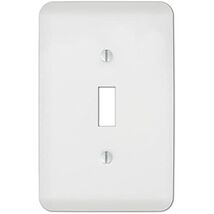 Amerelle 635tw 1 Gang Toggle Wall Plate, Stamped Steel, White - $17.25