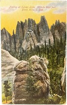 Needles at Sylvan Lake, Black Hills, South Dakota vintage postcard - £9.25 GBP