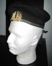 Vintage IDF ZAHAL Israeli Israel NAVY NAVAL Black Beret - £27.32 GBP