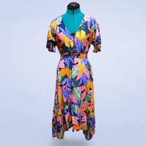 Anthropologie Abel the Label Tropical Asymmetrical Dress - Size Medium - £37.02 GBP