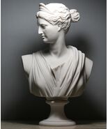 Statue sculpture statue déesse romaine grecque tête buste Artémis Diane ... - €101,21 EUR