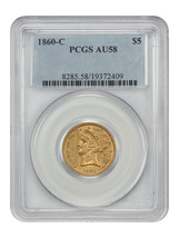 1860-C $5 PCGS AU58 - $11,712.75