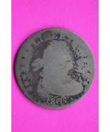 1807 Draped Bust Quarter Lady Liberty Rare Silver Key Date Coin Authenti... - $309.99
