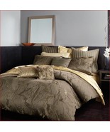 Donna Karan Sanctuary 4P King duvet cover pillow Set NIP Mink Gold - $462.32 CAD