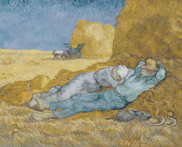 noon or siesta Van Gogh after millet ceramic tile mural backsplash medallion - £53.73 GBP+