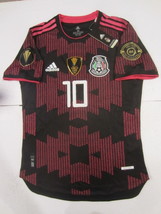 Orbelin Pineda Mexico Gold Cup Champions Match Black Home Soccer Jersey 2020-21 - $90.00