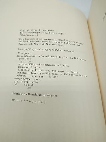 Hitlers Diplomat The Life And Times Of Joachim Von Ribbentrop Hardcover Book Item image 8