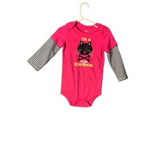 Im a Little scaredy cat Girls Infant Toddler Size 24 months pink long sleeve Tsh - £7.00 GBP