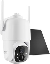 Dzees Solar Security Cameras Wireless Outdoor, 2K Battery Powered, 2.4Ghz - £99.36 GBP