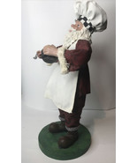 Vintage Paper Mache(Fabriche) Santa, Dinner is Almost Ready, Stiffened F... - £23.48 GBP