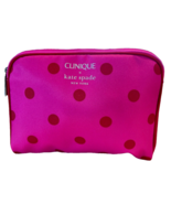 Kate Spade x Clinique Cosmetic Makeup Toiletry Zip Top Case Pouch Pink P... - $25.98 CAD