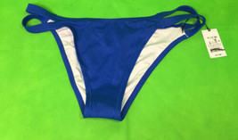 Womens Ribbed Side-Tab High Leg Extra Cheeky Bikini Bottom - Shade  Shor... - £7.98 GBP