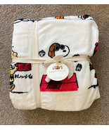 Berkshire Peanuts Snoopy Lucy Charlie Brown Sally Linus Plush Throw Blanket - $60.00