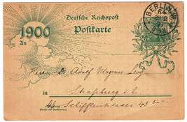 Postal History 1900 German Gov&#39;t VF Used Postal Card Deutsche Reichspost... - £2.94 GBP