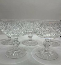 Vtg Waterford Crystal Boyne Pattern 5 Champagne Coupes / Sherbet Dish Excellent - £156.93 GBP