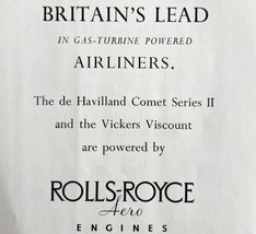 Rolls Royce Aero Engines Airliners 1953 Advertisement UK Import Aviation... - $29.99