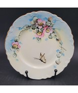 Rare Vintage WS George Radisson 101B Blue Pink Floral White Butterfly Pl... - $363.49 MXN