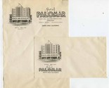 Hotel Palomar Stationery &amp; Envelope Santa Cruz California Andy Balich  - £12.45 GBP