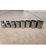 Husky 3/8 in Drive Standard SAE Socket Set 8 Piece 1/4 5/16 3/8 1/2 9/16... - €13,68 EUR