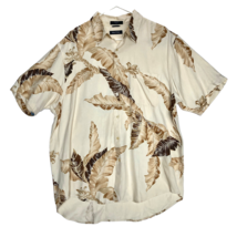 Vintage Nautica Shirt Adult L Oversized Pure Silk Hawaiian Casual Retro ... - £22.09 GBP