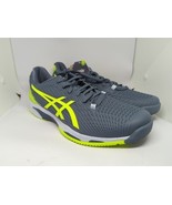 ASICS Solution Speed FF 2 Steel Blue Hazard Green Men Size 14 NIB - $128.70