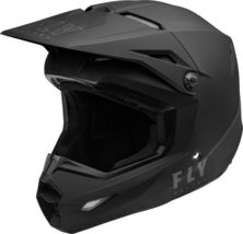 FLY RACING Kinetic Solid Helmet, Matte Black, Youth Large - £97.60 GBP