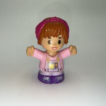 Fisher Price Little People Girl Pink Headband Purple Shoes Figure - $6.90