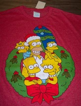 Vintage Style The Simpsons Family Christmas T-Shirt Small New w/ Tag Homer Bart - £15.82 GBP