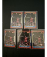 5 1986 fleer remake rookies Michael Jordan  - $2,959.88 MXN