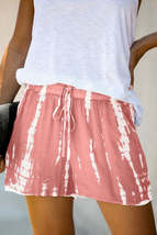 Pink Tie Dye Drawstring Casual Shorts - £12.01 GBP+