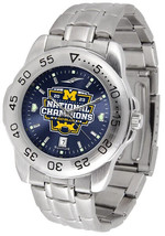 Michigan Wolverines National Champions Men Steel Sport AnoChrome Watch - £65.01 GBP