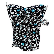 Anne Cole Bikini Top Twist Convertible Tankini Swimwear Floral Bathing Suit - £21.67 GBP
