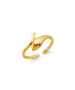 14K Yellow Gold Snake Toe Ring - $4,804.97 MXN