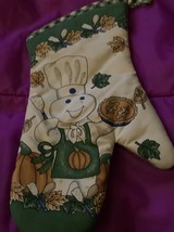 Pillsbury Doughboy Poppin&#39;Fresh &quot;New Harvest Doughboy &quot;Oven Mitt 1998 - £7.59 GBP