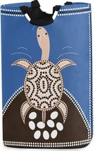 Aboriginal Style Longneck Turtle Animal Large Laundry Bag Collapsible Oxford Fab - £32.95 GBP