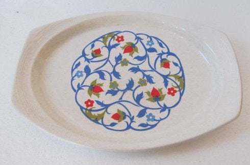 Primary image for Brendan Heather Bell Houseware Large Oblong Erin Stone Ceramic Serving Platter T