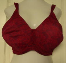 Leading Lady underwire Bra Size 52G Style 5028 Red floral print NWOT - £11.82 GBP