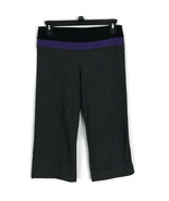 Lululemon Womens Activewear Yoga Size 6 Gray Purple Crop Legging Inside ... - £27.27 GBP