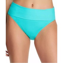 Bleu Rod Beattie Fold Over Hipster Bikini Bottoms Size 8 Teal Wave Runner New  - $24.70