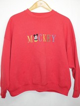 Vintage Mickey &amp; Co. Graphic Print Sweatshirt Pullover 3X Disney USA Made - £23.58 GBP
