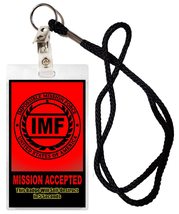 IMF Mission Impossible Novelty ID Badge Halloween Costume Movie Prop - £10.37 GBP