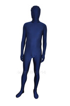 NAVY BLUE UNITARD 2ND SKIN HALLOWEEN COSTUME ZENTAI ALTSKIN BODYSUIT BRA... - £4.14 GBP