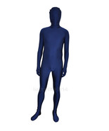 NAVY BLUE UNITARD 2ND SKIN HALLOWEEN COSTUME ZENTAI ALTSKIN BODYSUIT BRA... - $3.60