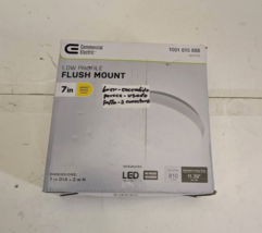 Commercial Electric 7 in White Closet LED Flush Mount Ceiling Light Low ... - $14.41