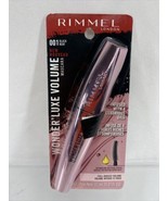 RIMMEL 001 Black Wonder’Luxe Volume Mascara Oil Infused For Full Body la... - $8.29