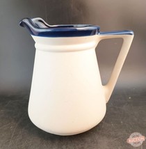 Cobalt Blue Interior Glaze Mountainside Stoneware Pitcher c.1982 Japan, Mint - £14.01 GBP