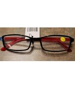 Plastic Framed Reading Eye Glasses ~ Black/Red Frame ~ +1.75 Strength ~ K71 - $20.00